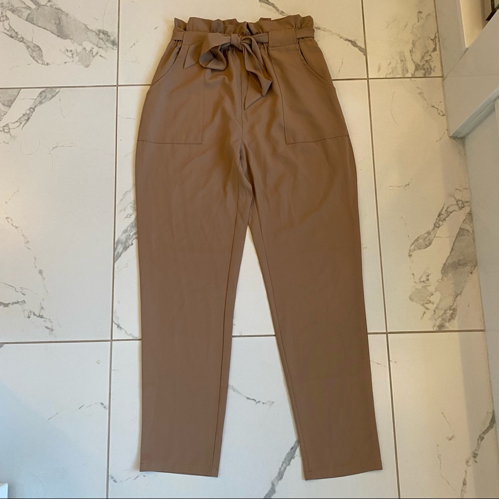 Women’s Tan High Waisted Pants